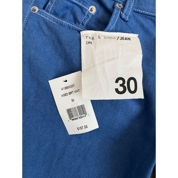 Rag & Bone Women's Boyfriend Jeans in Blue - Picture 6 of 9